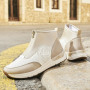 Rieker 58959-62 - Rieker Sommer Stiefelette Beige (Rieker Damen Sneaker High in Beige)