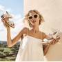 Rieker 62760-60 - Rieker Damen Sandalen Beige (Rieker Damen Keilsandalette Schuhweite H)