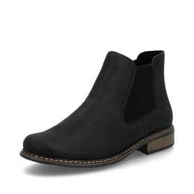 Rieker Z4994-00 - Rieker Stiefeletten Schwarz (Rieker Chelsea Boot Schwarz für Damen)