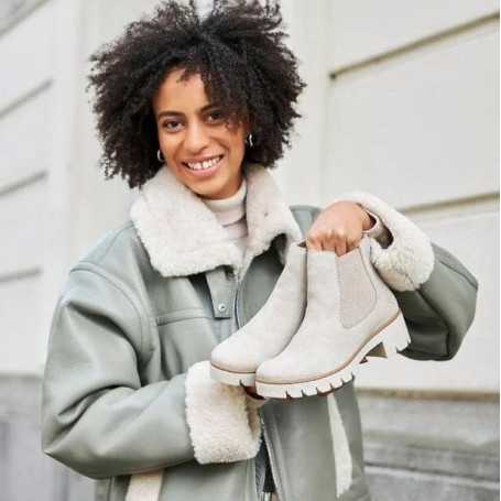 Rieker X5772-60 - Rieker Damen Boots Beige