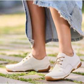 Rieker 55920-80 - Rieker Damen Schnürschuhe Weiss