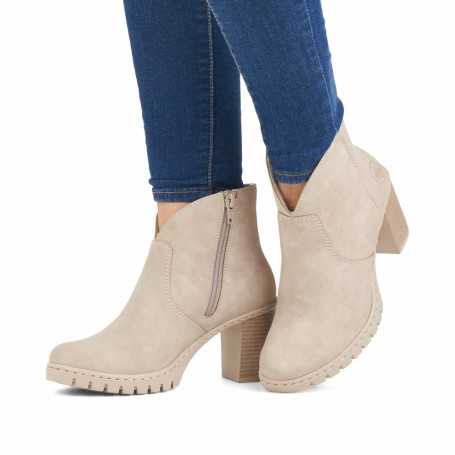 Rieker Y2553-60 - Rieker Damen Stiefeletten Schwarz (Rieker Damen-Stiefelette im Western-Look)