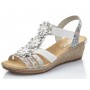 Rieker 62461-91 - Sandalen (Weiss Kombi)