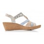 Rieker V1975-60 - Sandalen (beige kombi)