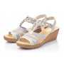 Rieker V1975-60 - Sandalen (beige kombi)