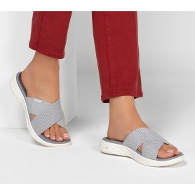 Skechers 16259-SIL - Skechers Pantoletten Grau