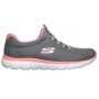 Skechers 12980-GYPK - Slipper (grau)