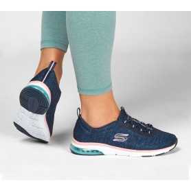 Skechers 104057-NVPK - Skechers Slipper Blau