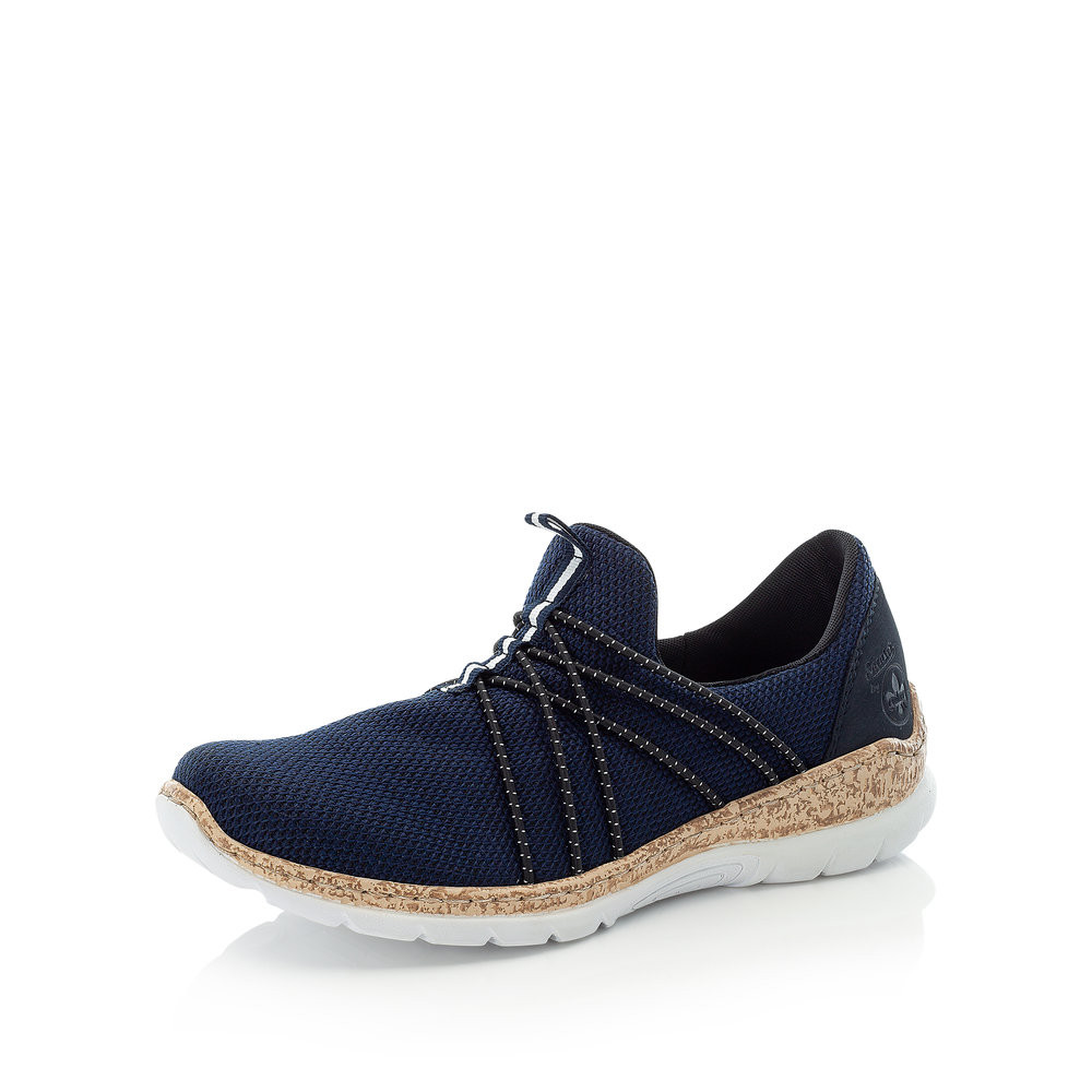 Rieker N42K1-14 - Rieker Damen Slipper Blau