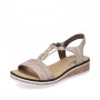 Rieker V3662-62 - Sandalen (beige)