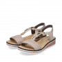 Rieker V3662-62 - Sandalen (beige)